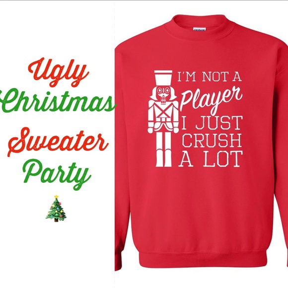 Gildan Tops - Funny Christmas Sweater “Im not a player...” (XL)